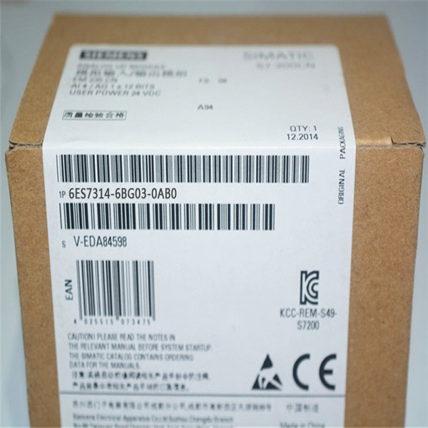 Siemens s7-300 CPU module 6ES7 314-6bg03-0ab0